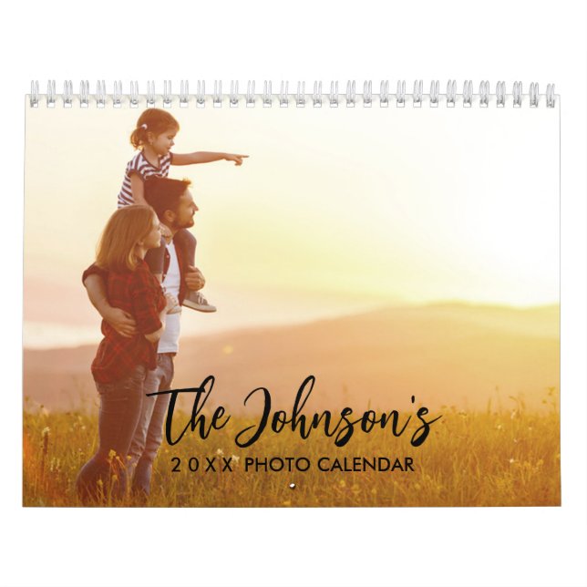 Calendrier photo personnalisé 2025 (Protection)