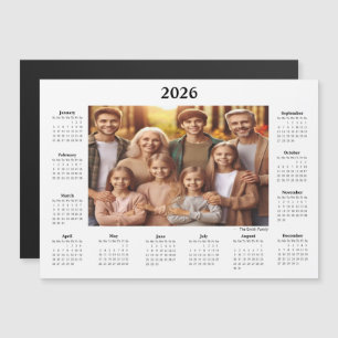 Calendrier photo personnalisé 2026 aimanté