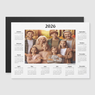 Calendrier photo personnalisé 2026 aimanté