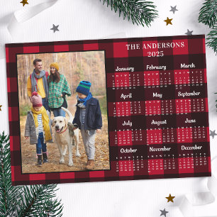 Calendrier photo personnalisé 2026 Red Buffalo Pla