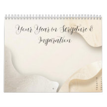 Calendrier photo personnalisé avec versets bibliqu
