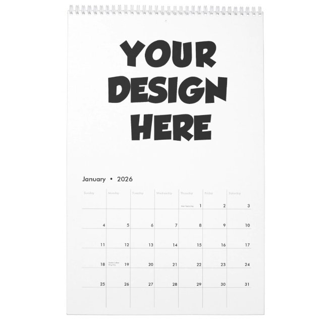 Calendrier photo personnalisé - Cadeau familial pe (Jan 2026)