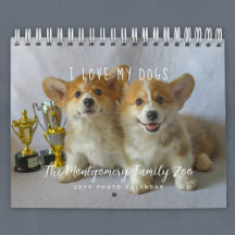 Photo personnalisé pour amateurs de chiens 2027