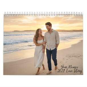 Calendrier photo personnalisé pour couple 2027 ave
