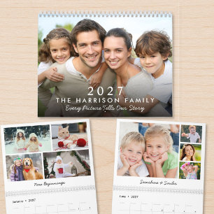 Calendrier photo personnalisé pour la famille 2027