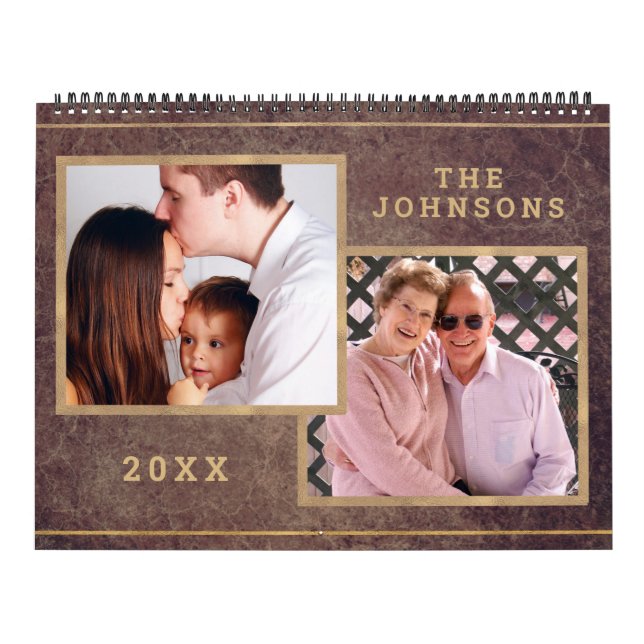 Calendrier Photo personnalisée Copper or (Protection)