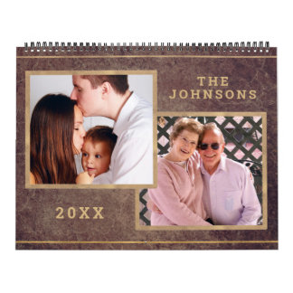 Calendrier Photo personnalisée Copper or