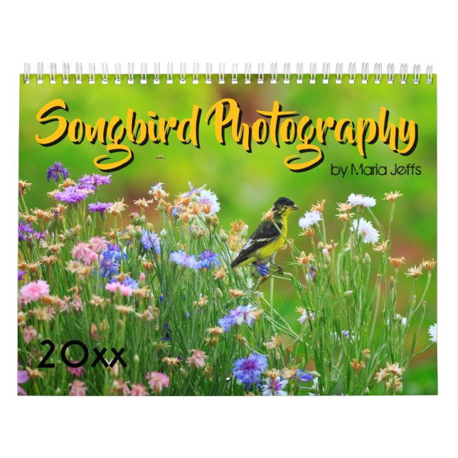 Calendrier Photographie 2019 d'oiseau chanteur (Protection)