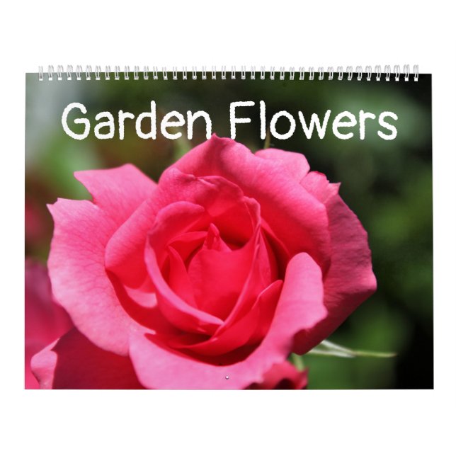 Calendrier Photographie d'art de fleurs de jardin (Protection)