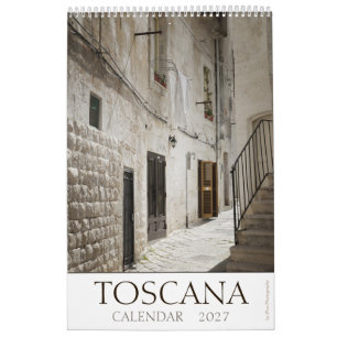 Calendrier Photographie d'art fin 2027 de la Toscane