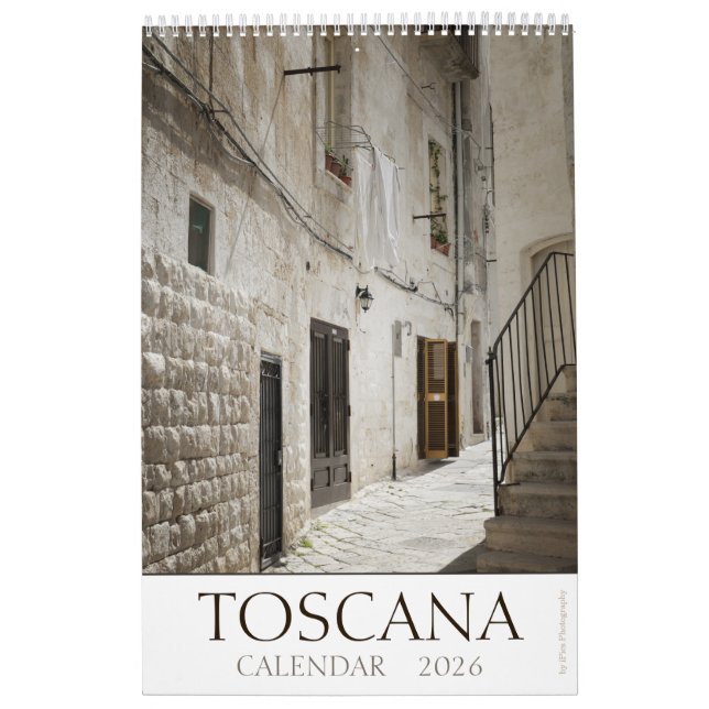 Calendrier Photographie d'art toscan 2026 (Protection)
