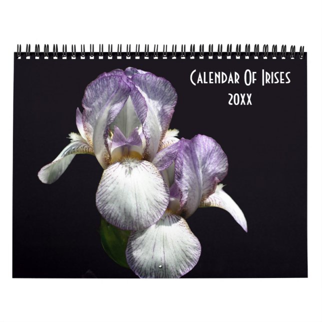 Calendrier Photographie de fleurs d'iris  (Protection)
