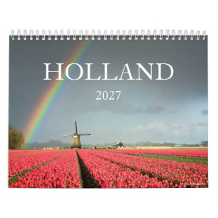 Calendrier photographie de paysage de Hollande 2027