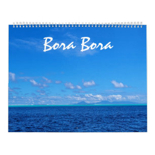 Calendrier Photographie de paysage magnifique de Bora Bora