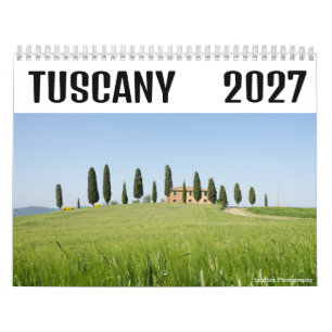Calendrier photographie de paysage toscan 2027