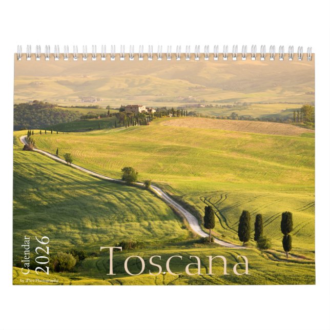 Calendrier Photographie de paysage toscane 2026 (Protection)