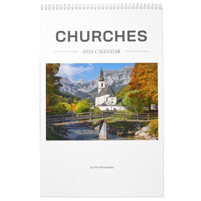 Calendrier Photographie des églises 2026 (Protection)