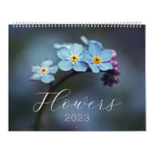 Photographie des fleurs artistiques 2023 Calendrie