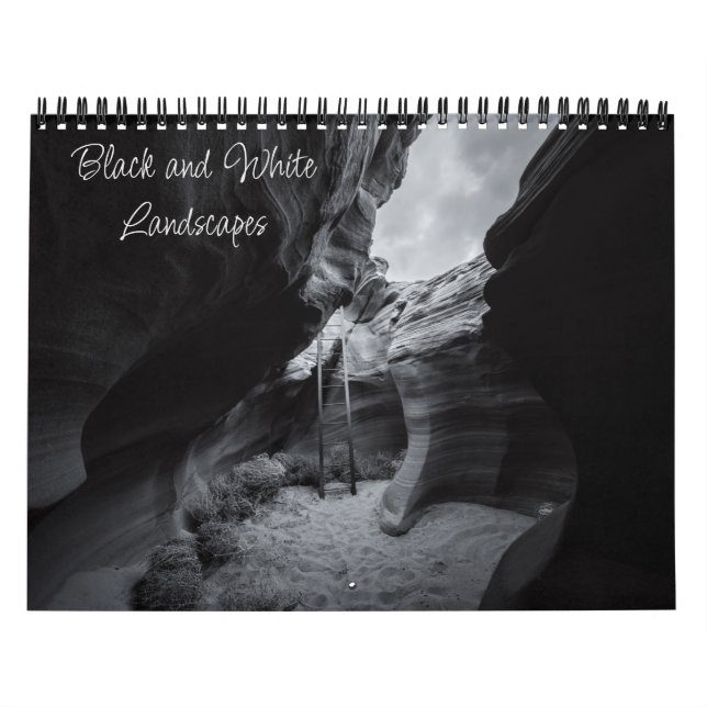 Calendrier Photographie du paysage noir et blanc (Protection)