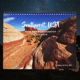 Calendrier Photographies d'art fine verticales du sud-ouest d