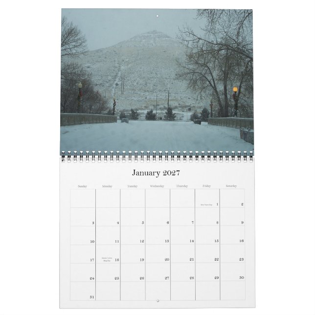 Calendrier Photographies du Colorado (Jan 2027)
