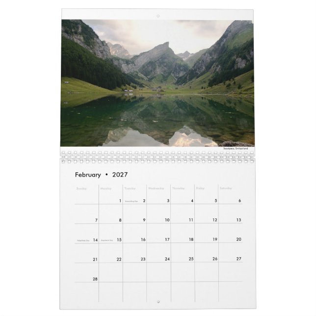 Calendrier photographique Seth Russell 2023 (Feb 2027)