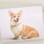 Calendrier Photos de Chiens de Corgi Funny mignons<br><div class="desc">Design est composé de photos de chiens Corgi mignons</div>