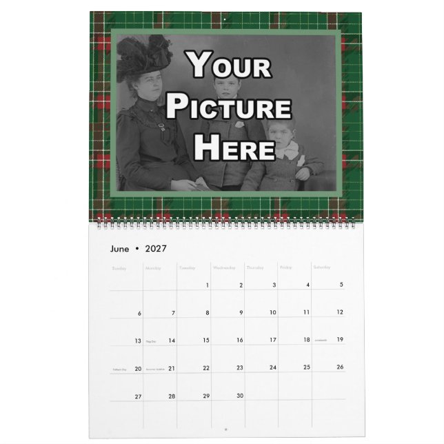 Calendrier Photos de famille de Noël (Jun 2027)