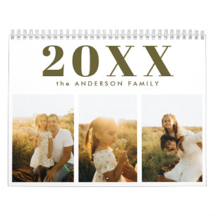 Calendrier Photos de famille heureuse