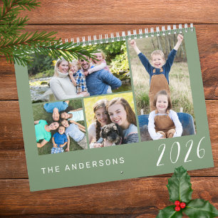 Calendrier Photos de famille simples et minimalistes 2026