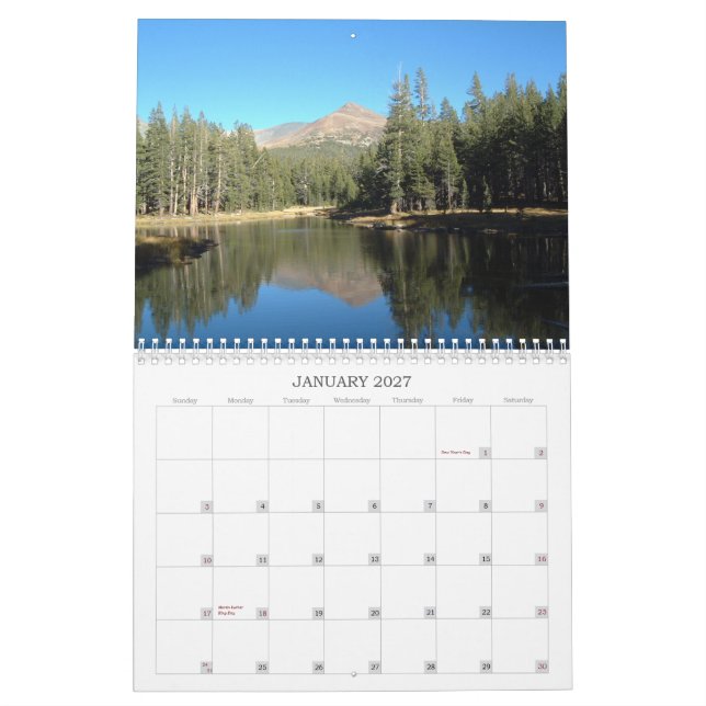Calendrier Photos de l'autre côté des états (Jan 2027)