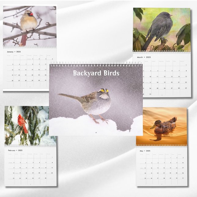Calendrier Photos et Art d'Oiseaux de Jardin (Créateur téléchargé)