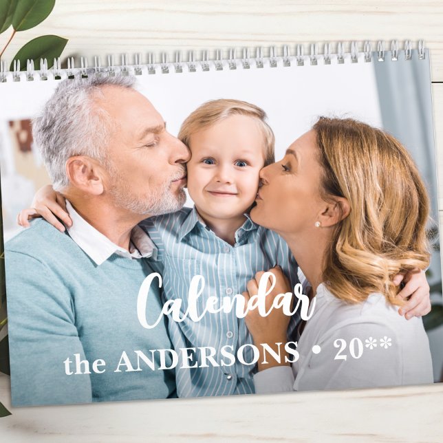 Calendrier Photos Familiales Modernes Personnalisées Créez Vo (Créateur téléchargé)