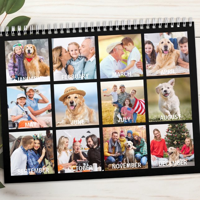 Calendrier Photos Familiales Personnalisées Moderne Créez-vou (Créateur téléchargé)