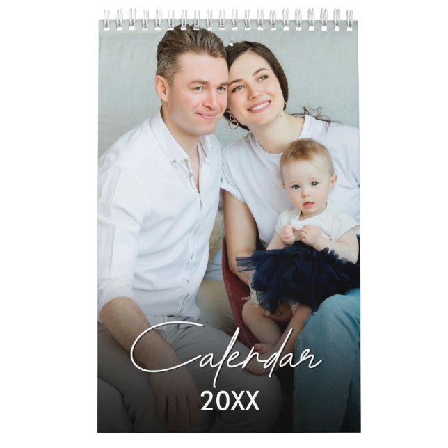 Calendrier Photos minimalistes modernes multi famille & amis (Protection)