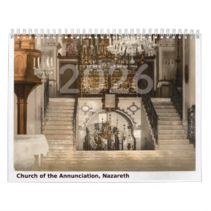 Calendrier Photos Vintage de Lieux Saints de Terre Sainte