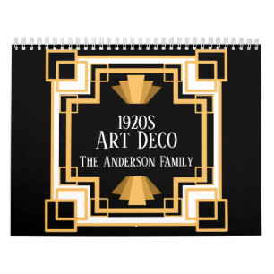Calendrier Photos Vintages de la famille Art déco des année