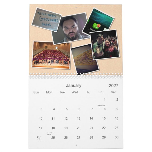 Calendrier Pilosité faciale du MGS 2012 (Jan 2027)