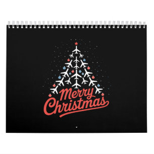 Calendrier Pilote d'avion arbre de Noël