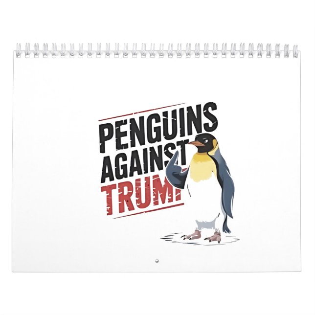 Calendrier Pingouins contre Trump Anti Trump USA (Protection)