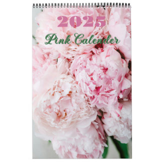 Calendrier Pink Floral 2025 Calender