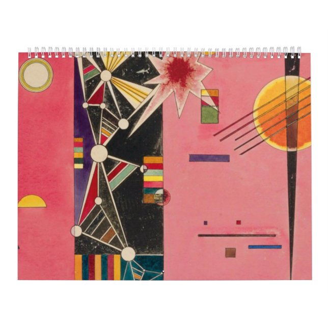 Calendrier Pink Red Wassily Kandinsky (Protection)