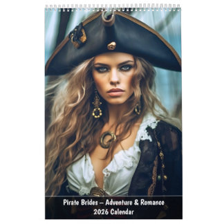 Calendrier Pirate Brides – Adventure & Romance 2026 Calendar