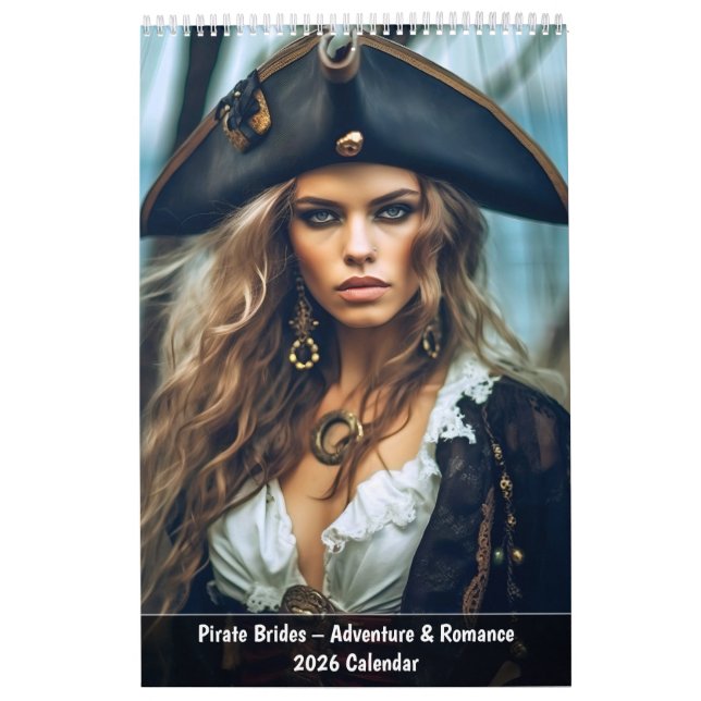 Calendrier Pirate Brides – Adventure & Romance 2026 Calendar (Protection)