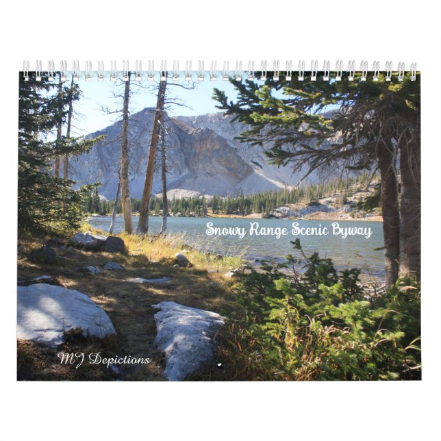 Calendrier Pittoresque de la gamme de neige du Wyo (Protection)