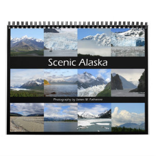 Calendrier Pittoresque du mur de l'Alaska par J.W.