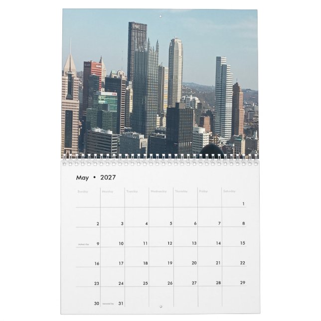 Calendrier Pittsburgh (Mai 2027)
