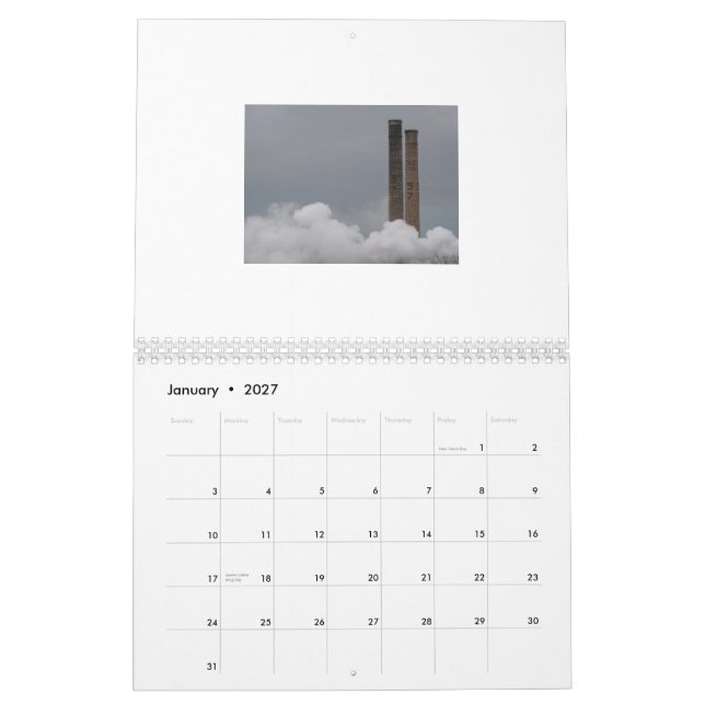 Calendrier : Pittsburgh industriel (Jan 2027)