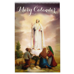 Calendrier Pix-Dezines Apparitions de Notre Dame, Vierge Mari