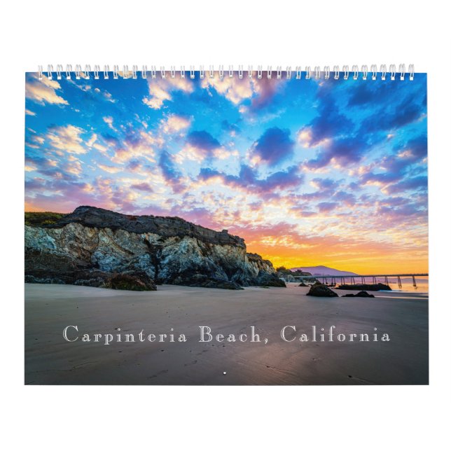 Calendrier Plage de Carpinteria, Californie (Protection)
